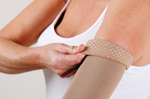 Jobst Armsleeve w/Silicone Band 20-30 Small Beige product image