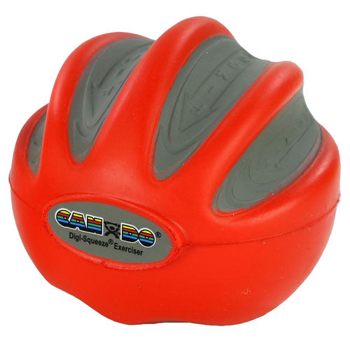 CanDo Digi-Squeeze Hand Exer Red Med Size Light Strength product image
