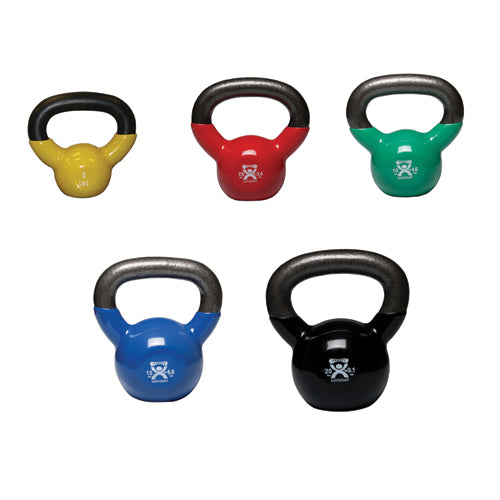 Kettlebell Vinyl Coated Weight Set 5 7.5 10 15 & 20lb product image