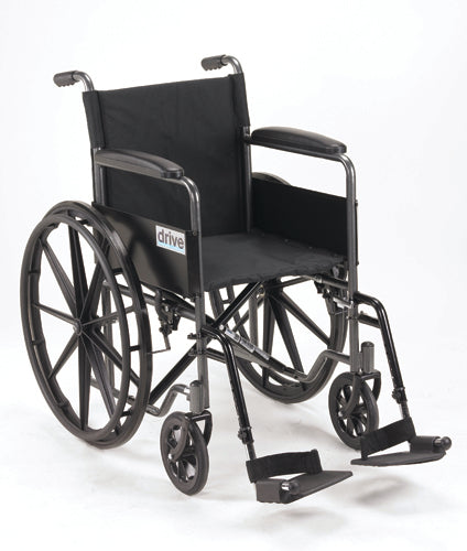 Wheelchair 18 w/Fixed Full Arms & Swingaway Det Footrests product image
