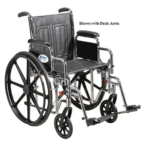 Wheelchair Std. 16 Fixed Arms w/Swingaway Footrests product image