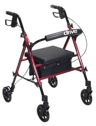 Rollator Aluminum w/Adj. Seat Height Red product image
