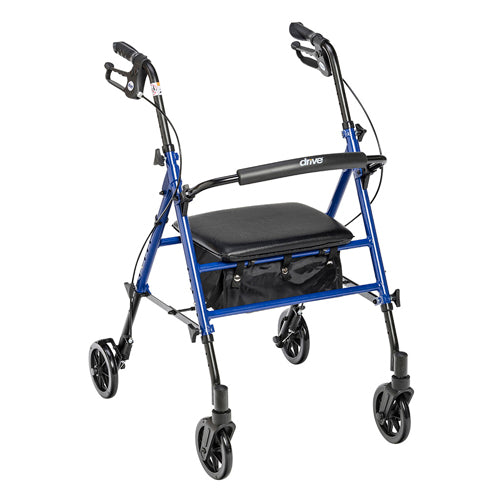 Rollator Aluminum w/Adj. Seat Height Blue product image