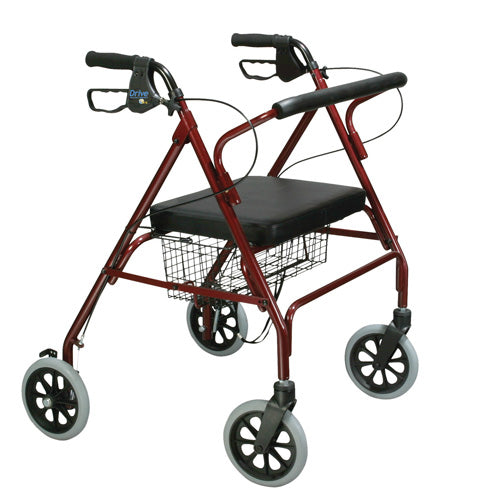 Rollator Oversize With Loop Bk Red Bariatric Steel(10215RD-1) product image