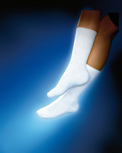Jobst Sensifoot Socks 8-15mmHg White Large (pr) product image