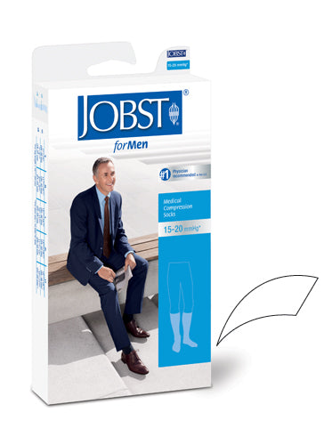 Jobst for Men 15-20 Knee Hi White Small product image