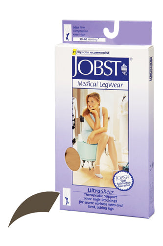 Jobst Ultrasheer 30-40mmHg Knee Hi XL (pr) Espresso product image