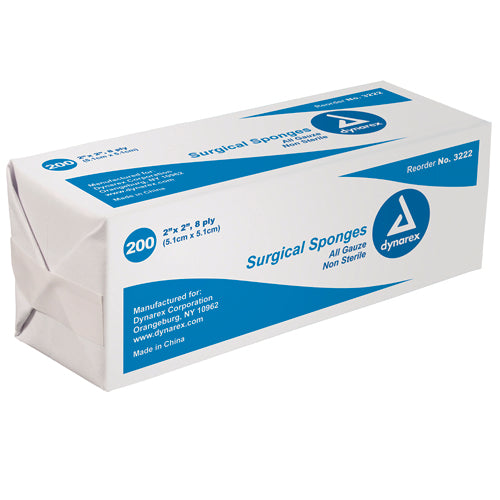 Gauze Sponges Non-Sterile Bulk 4 X 4 -12ply Bag/200 product image