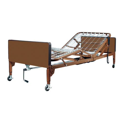 Semi Electric Bed Pkg w/Half Rails & Fibercore Mattress product image