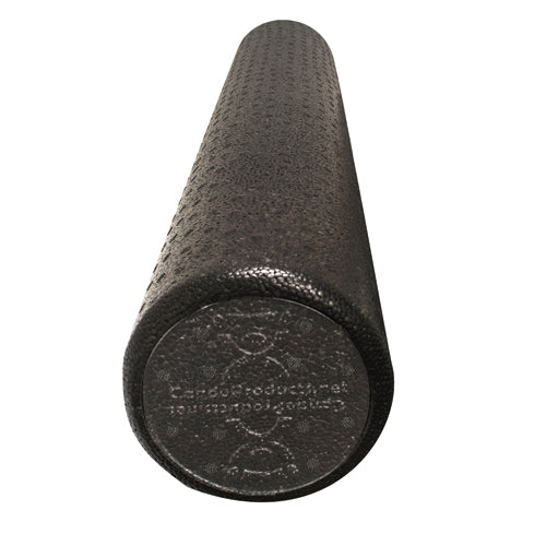 CanDo Foam Roller Black Compos Extra Firm Round 6 x 36 product image