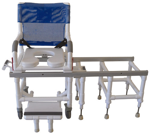 Dual Commode Shower/Transf PVC Chair Deluxew/OneStep Lock product image