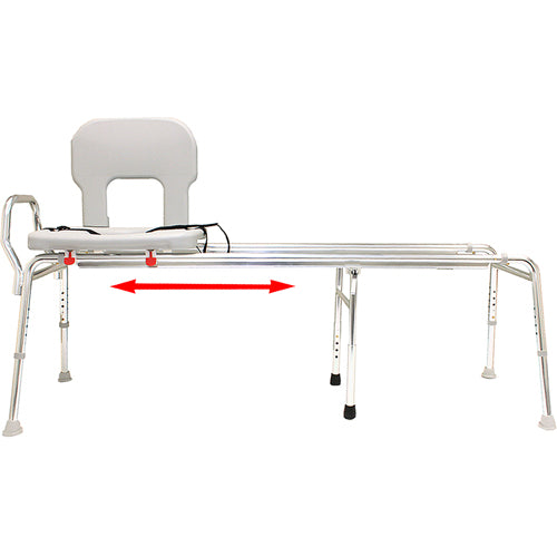 Toilet-to-Tub Sliding Transfer Bench Long product image