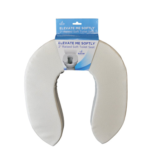 ELEVATE ME SOFTLY Blue Jay 2 Raised Soft Toilet Seat product image
