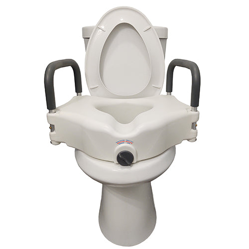 Bathroom Perfect 5 Raised Toilet Seat w/Lock&Arms Cs/2 product image