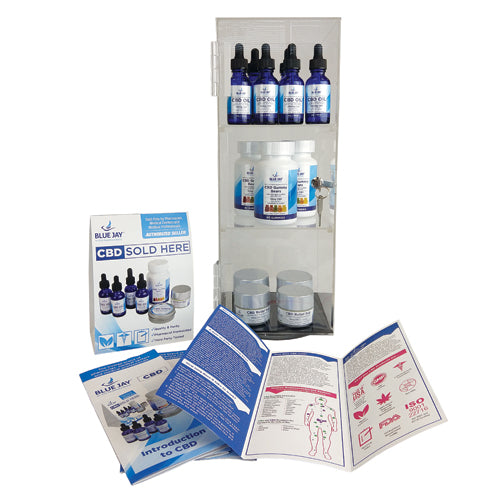 CBD Intro Display Acrylic Showcase w/13 Pcs CBD product image