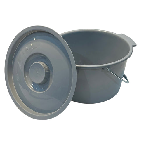 Convenient Commode Pail with Lid & Handle 7.5 Qt Cs/6 product image