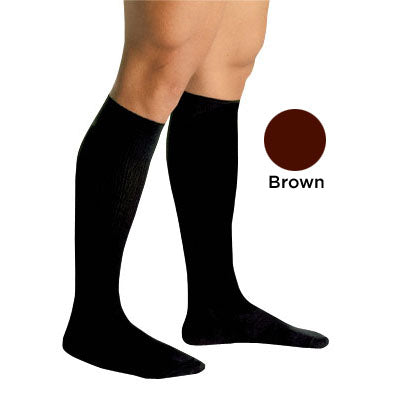 Men's Firm Support Socks 20-30mmHg Brown Large product image