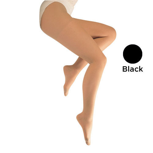 Ladies' Sheer firm Spt Queen+ 20-30mmHg Panty Hose Black product image
