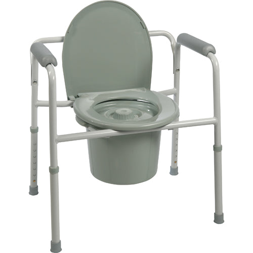 Commode 3-in-1 Non-Folding Steel Plastic Armrests 4/CS product image