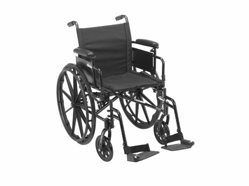 Cruiser X4 W/C 18 w/ELR & Ht Adj Flip-Back Full Arms product image