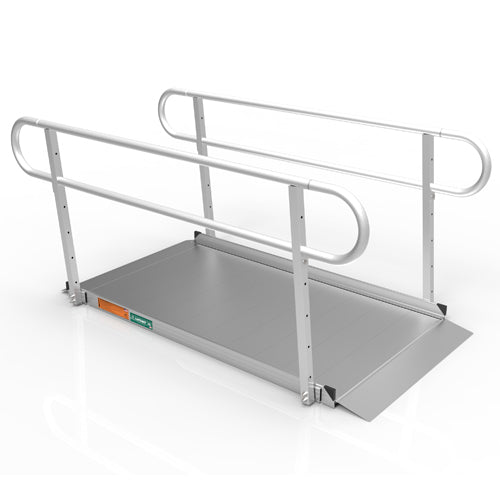 Portable Ramp Solid Surface 6' w/Handrails Two-Line 3G product image