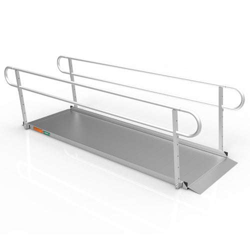 Portable Ramp Solid Surface 10' w/Handrails Two-Line 3G product image