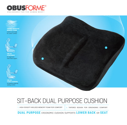 The Sitback Cushion Obusforme Black product image