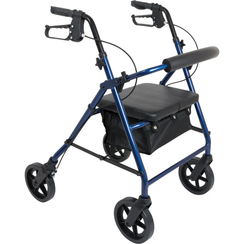 Deluxe Aluminum Rollator Blue 8 Wheels product image