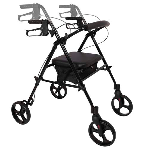 Rollator Aluminum Height Adjustable Black product image