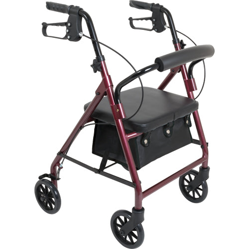 Rollator Junior Aluminum 6 Wheels Burgundy product image