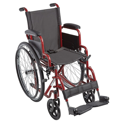 Ziggo Wheelchair Lightweight Folding 14 Red product image