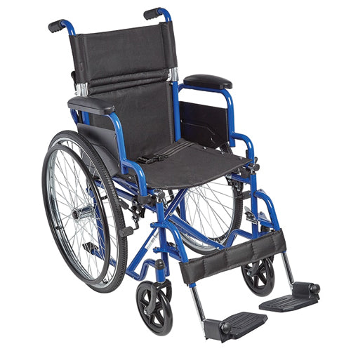 Ziggo Wheelchair Lightweight Folding 16 Blue product image