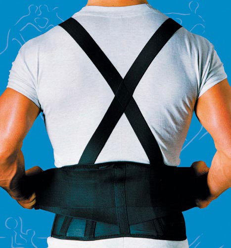 9 Back Belts With Suspenders Black Sportaid(Med-Lge) product image
