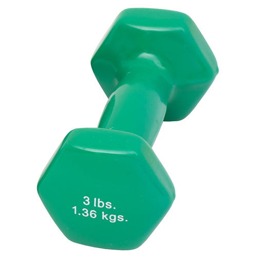 Dumbell Weight Color Vinyl Coated 3 Lb product image