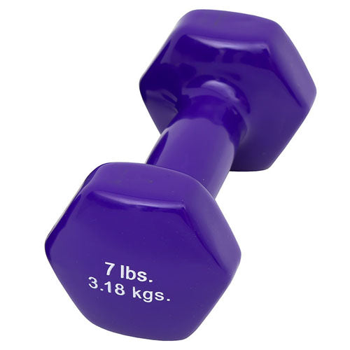 Dumbell Weight Color Vinyl Coated 7 Lb product image