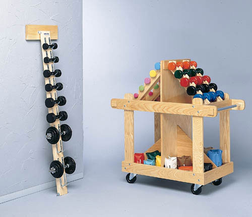 Wall Mounted Wood  Dumbell Rack product image