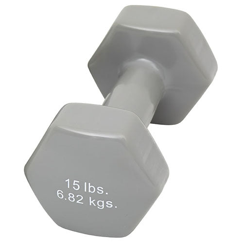 Dumbell Weight Color Vinyl Coated 15 Lb product image