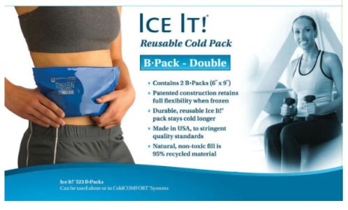 Ice It! Reusable Cold Pack (B Pack Double) Size:6 x9x1.5 product image