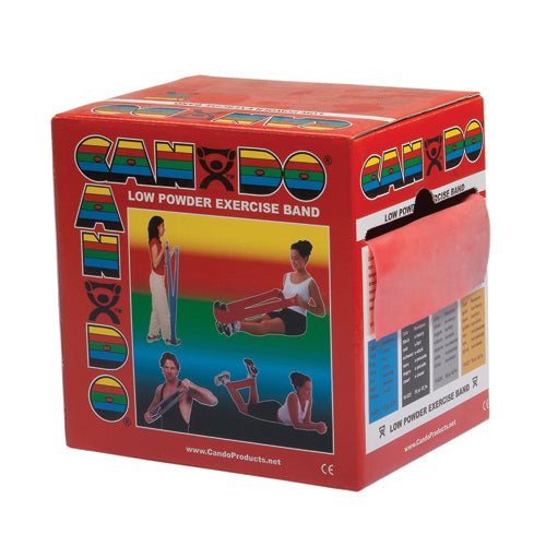 Cando Exercise Band Red Light 50-Yard Dispenser Box product image