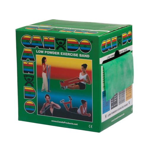 Cando Exercise Band Green Medium 50-Yard Dispenser Box product image