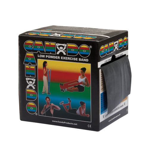 Cando Exercise Band Black X-Heavy 50-Yard Dispenser Box product image
