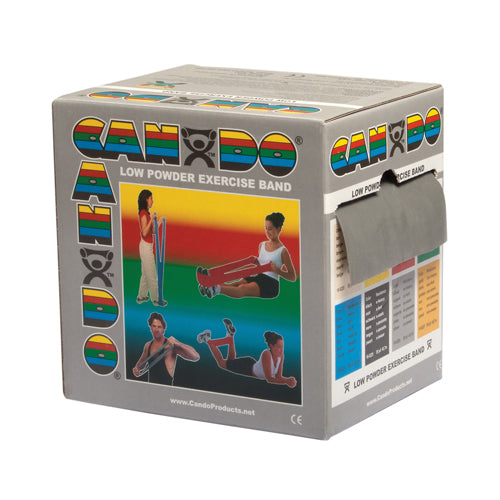 Cando Exercise Band Silver XX-Heavy 50-Yard Dispenser Box product image