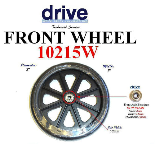 Wheel for 11053 Rollators and 10968 Wheelchairs product image