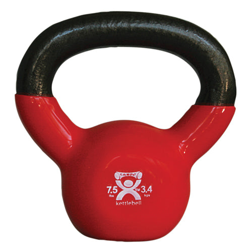 Kettlebell Vinyl Coated Weight Red  7.5lb  8  Diameter product image