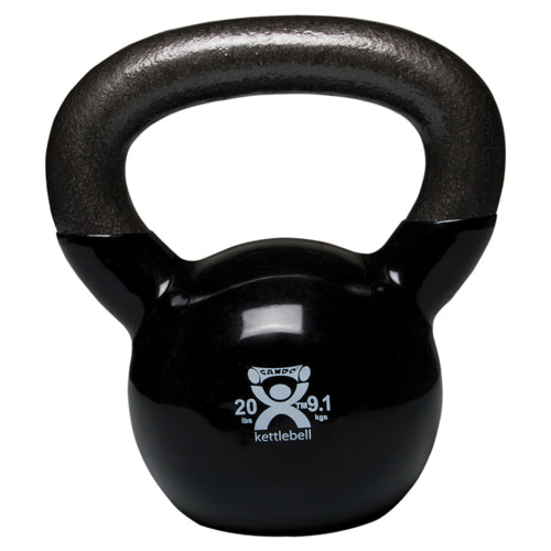 Kettlebell Vinyl Coated Weight Black  20lb  10 product image