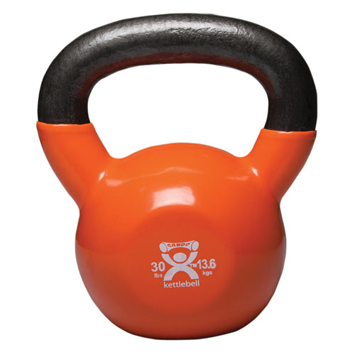 Kettlebell Vinyl Coated Weight Gold  30lb  11  Diameter product image
