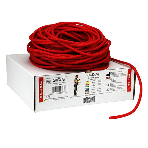 Cando Exercise Tubing Red- Light - 100 ft roll product image