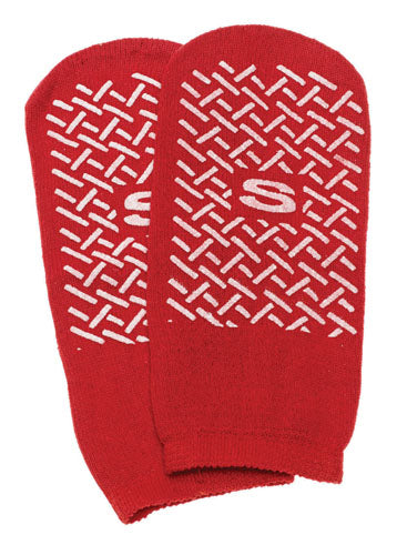 Slipper Socks; Small  Red Pair Child Size 4-6 product image