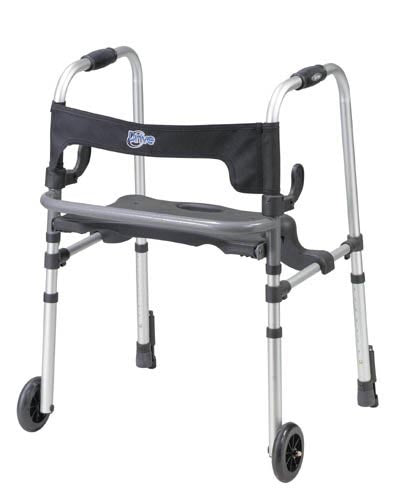 Clever-Lite Walker w/Seat & Push-Down Brakes product image