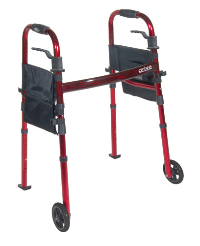Deluxe Folding Travel Walker Red product image